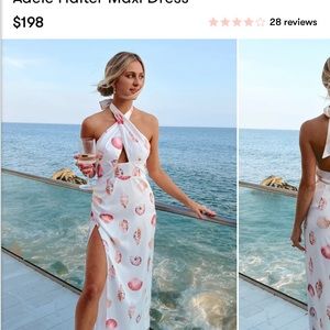 Adele Halter Maxi Dress